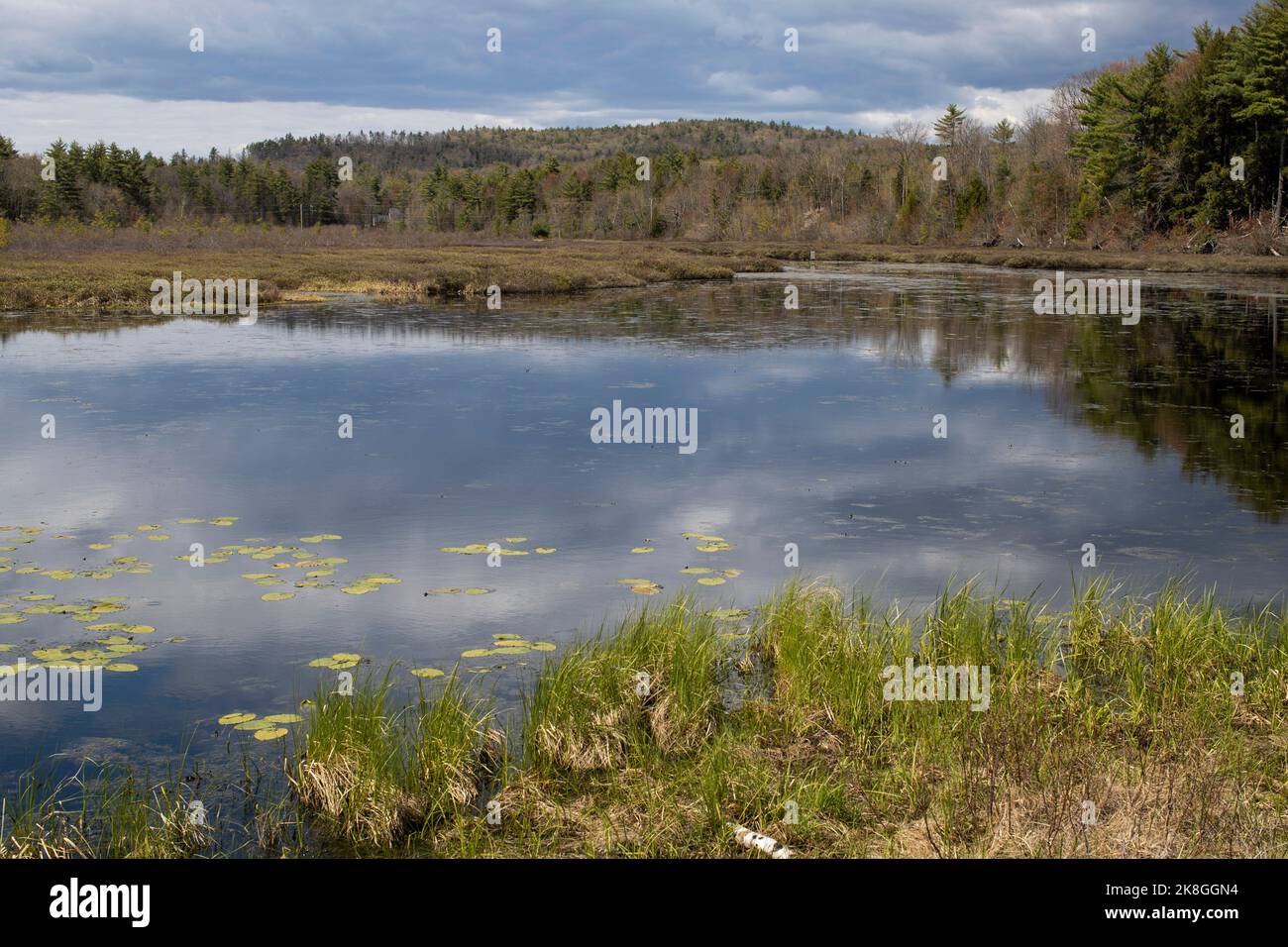 Is a 267 acre water body in Central New Hampshire. A small section is