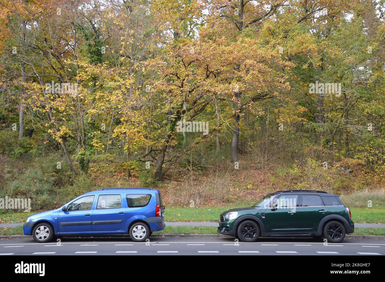 Berlin, Germany October 23, 2022 Autumn at Koenigstrasse in Wannsee. (Photo by Markku Rainer
