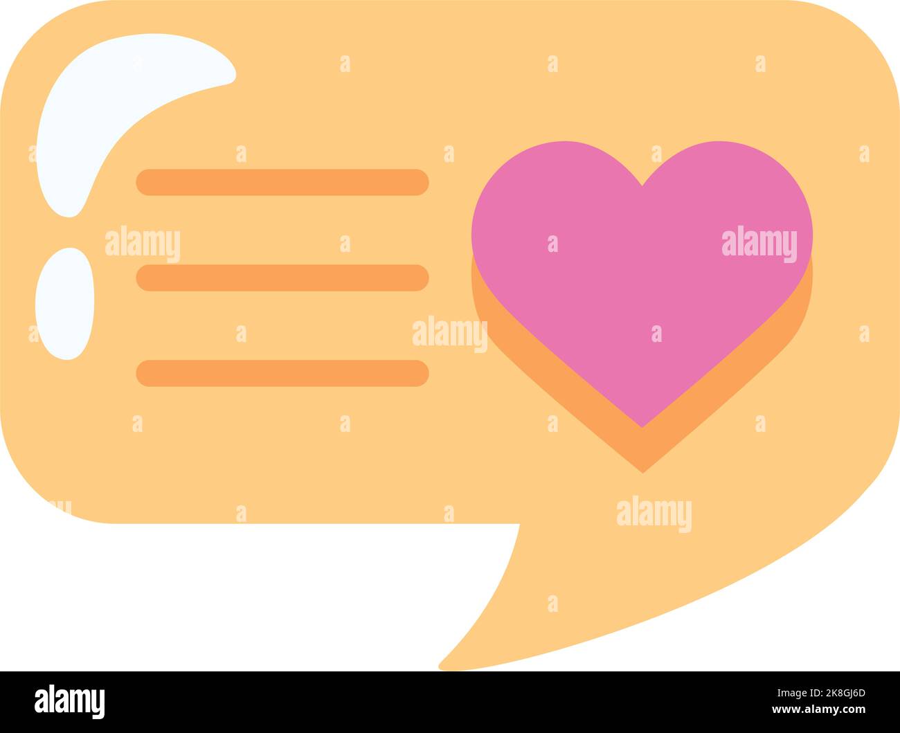speech bubble with heart icon Stock Vector Image & Art - Alamy