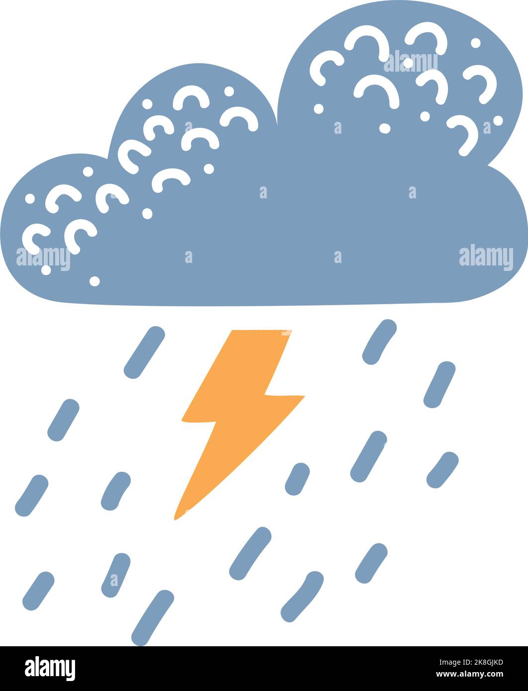 storm electric cloud nature icon Stock Vector Image & Art - Alamy