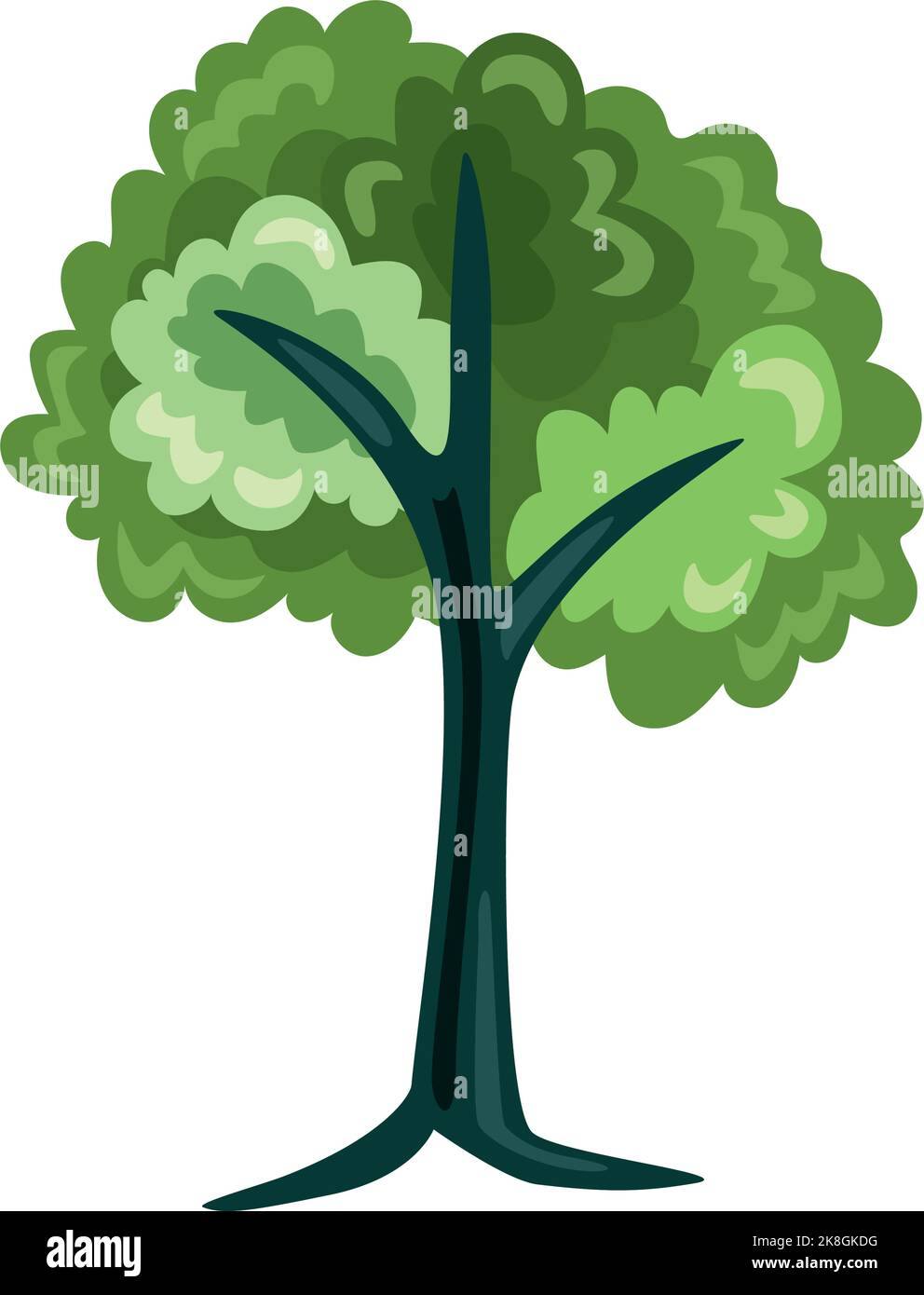 tree plant forest nature icon Stock Vector Image & Art - Alamy