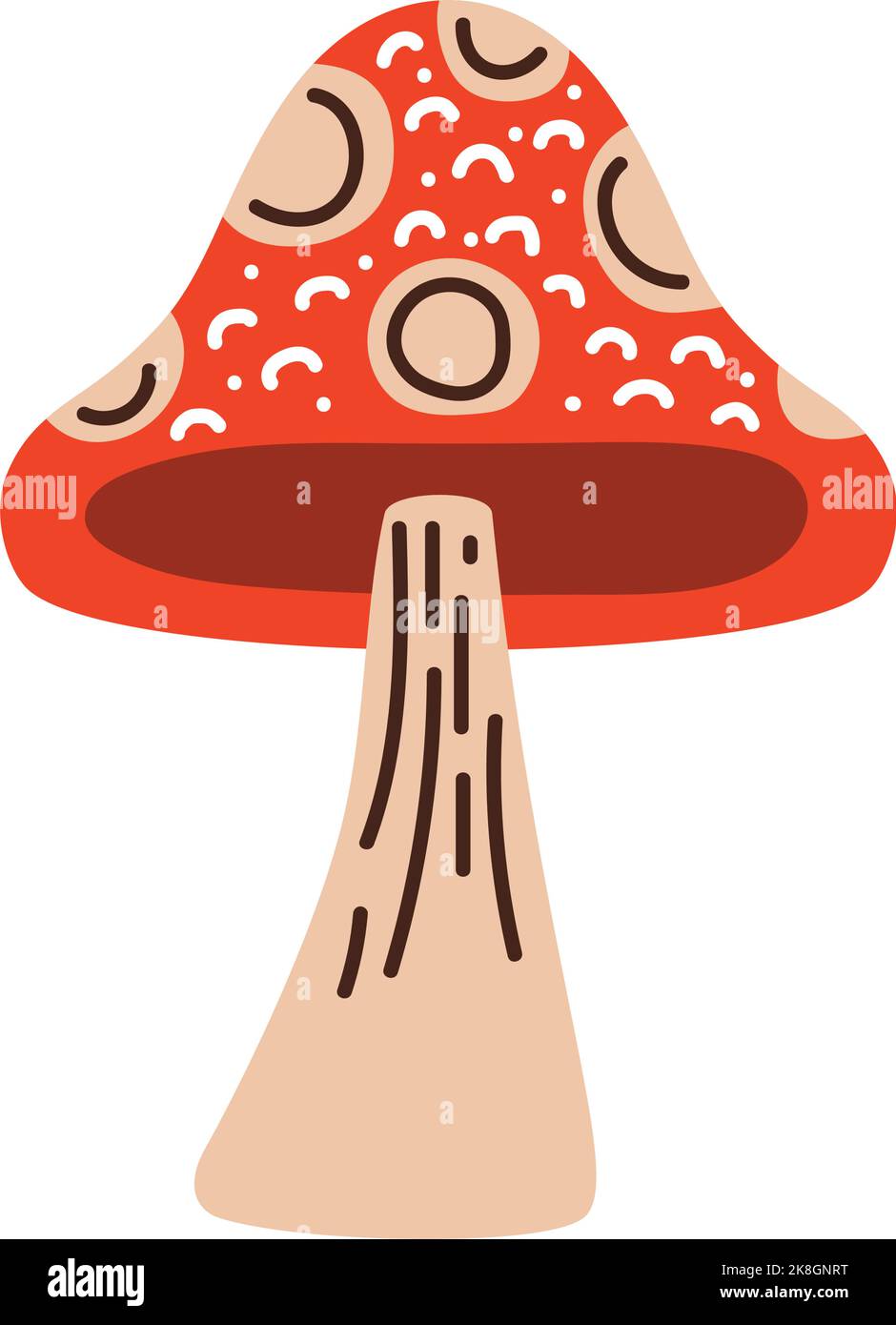 fungus plant autumn season icon Stock Vector Image & Art - Alamy