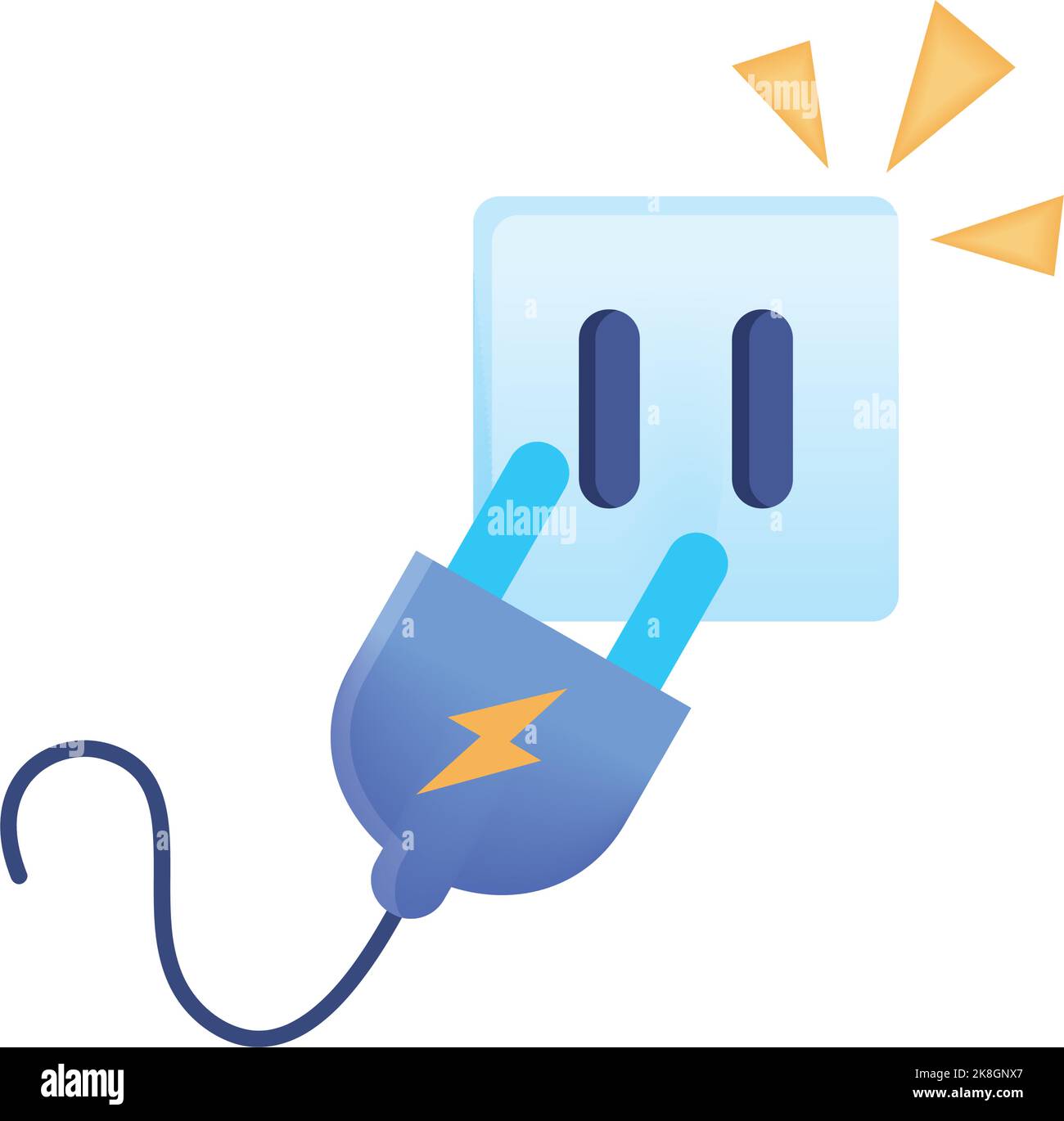 electric cable connector and socket icon Stock Vector Image & Art - Alamy