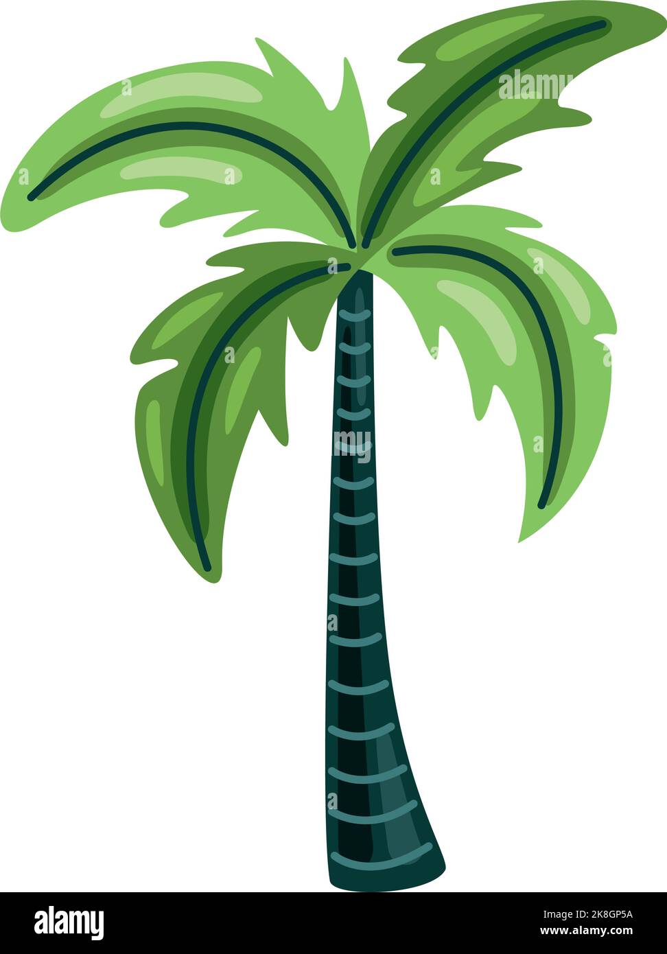 tree palm tropical plant nature icon Stock Vector Image & Art - Alamy