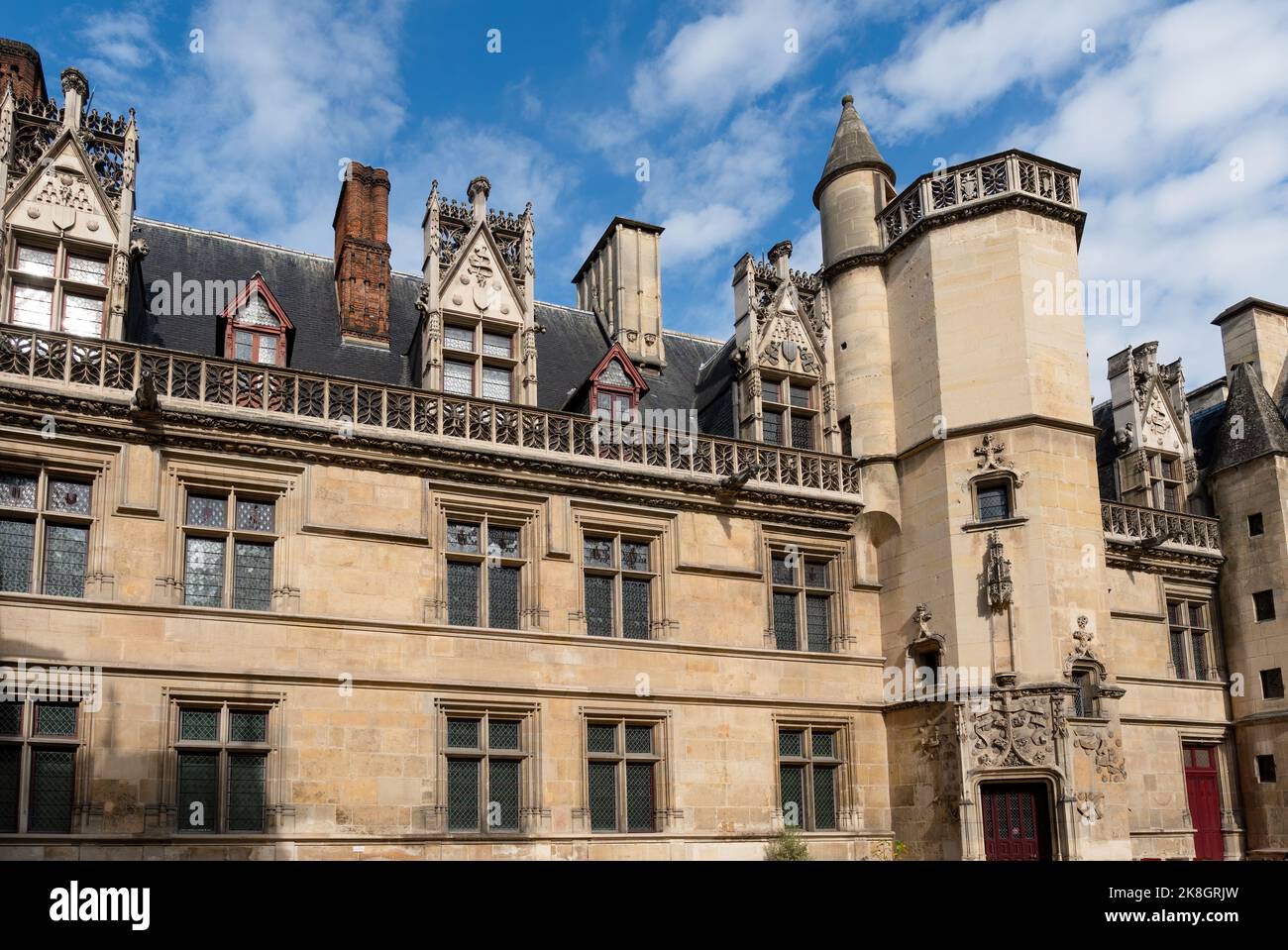 Courtyard of Museum of the Middle Ages Cluny - Paris, France Stock Photo