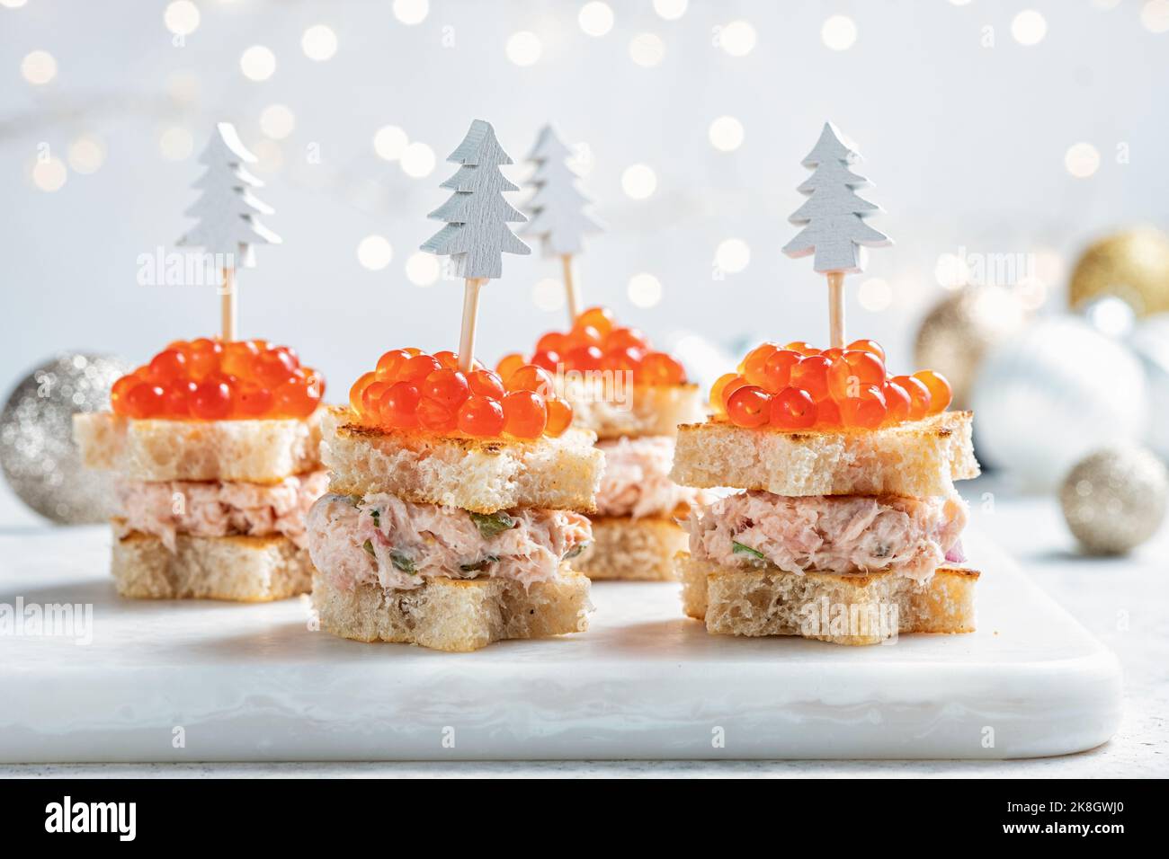 Smoked Salmon, Cream Cheese, Dill and Horseradish Pate for Christmas