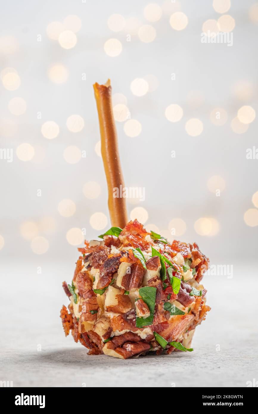 christmas-cheese-ball-appetizers-stock-photo-alamy
