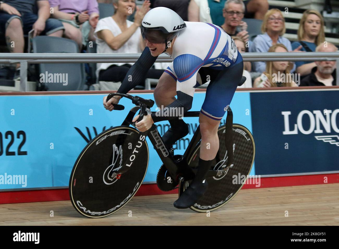 Alistair FIELDING of Scotland in the Men's sprint cycling at the 2022