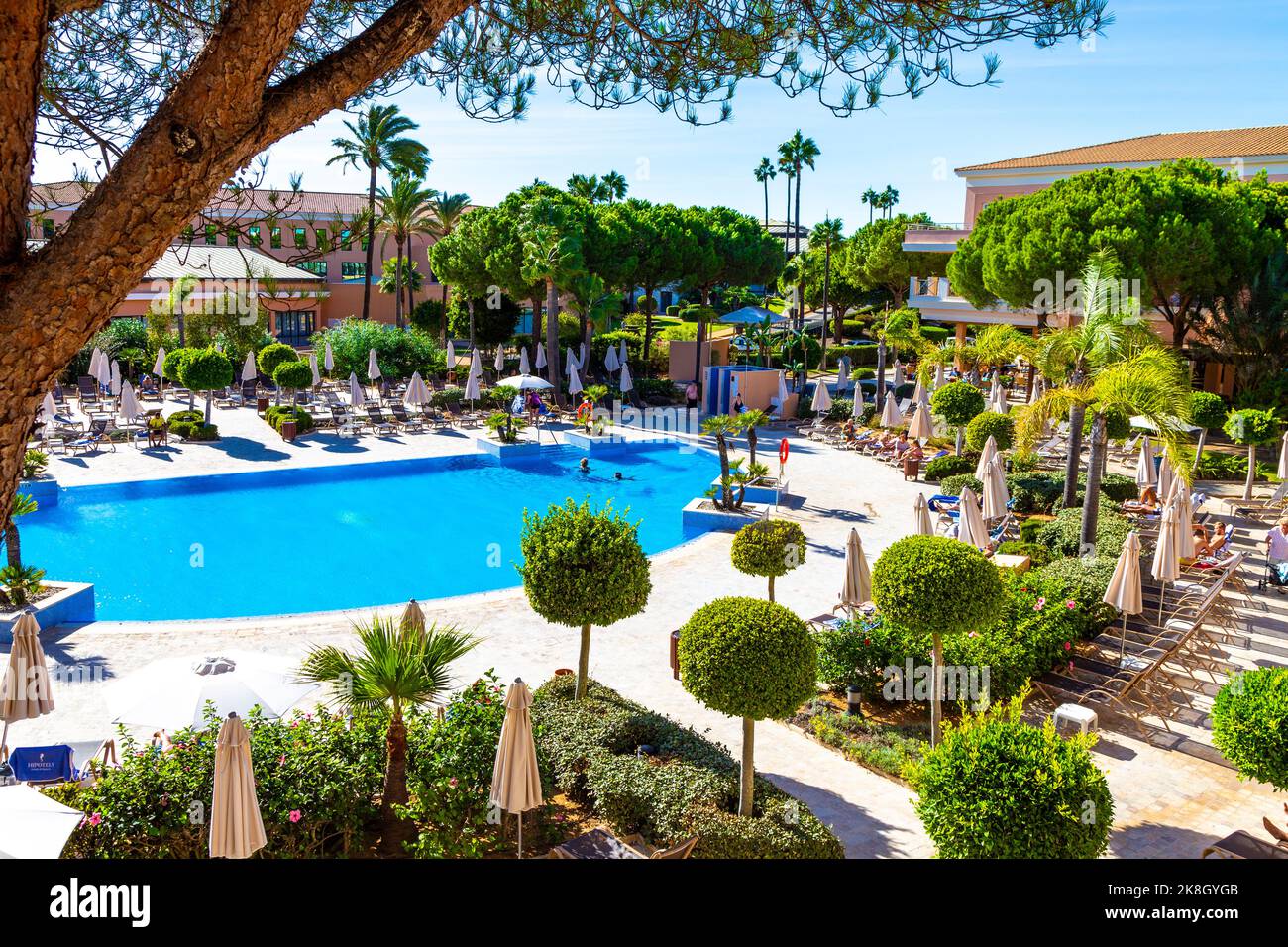 Swimming pool at Hipotels Barrosa Garden along Playa de la Barrosa