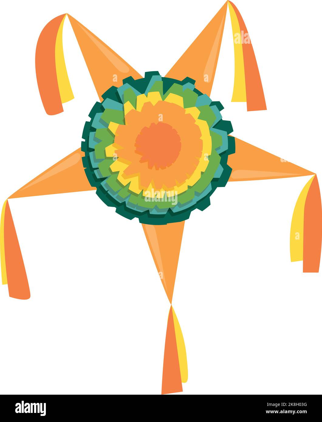 Sun pinata icon cartoon vector. Cute funny. Star kids Stock Vector ...