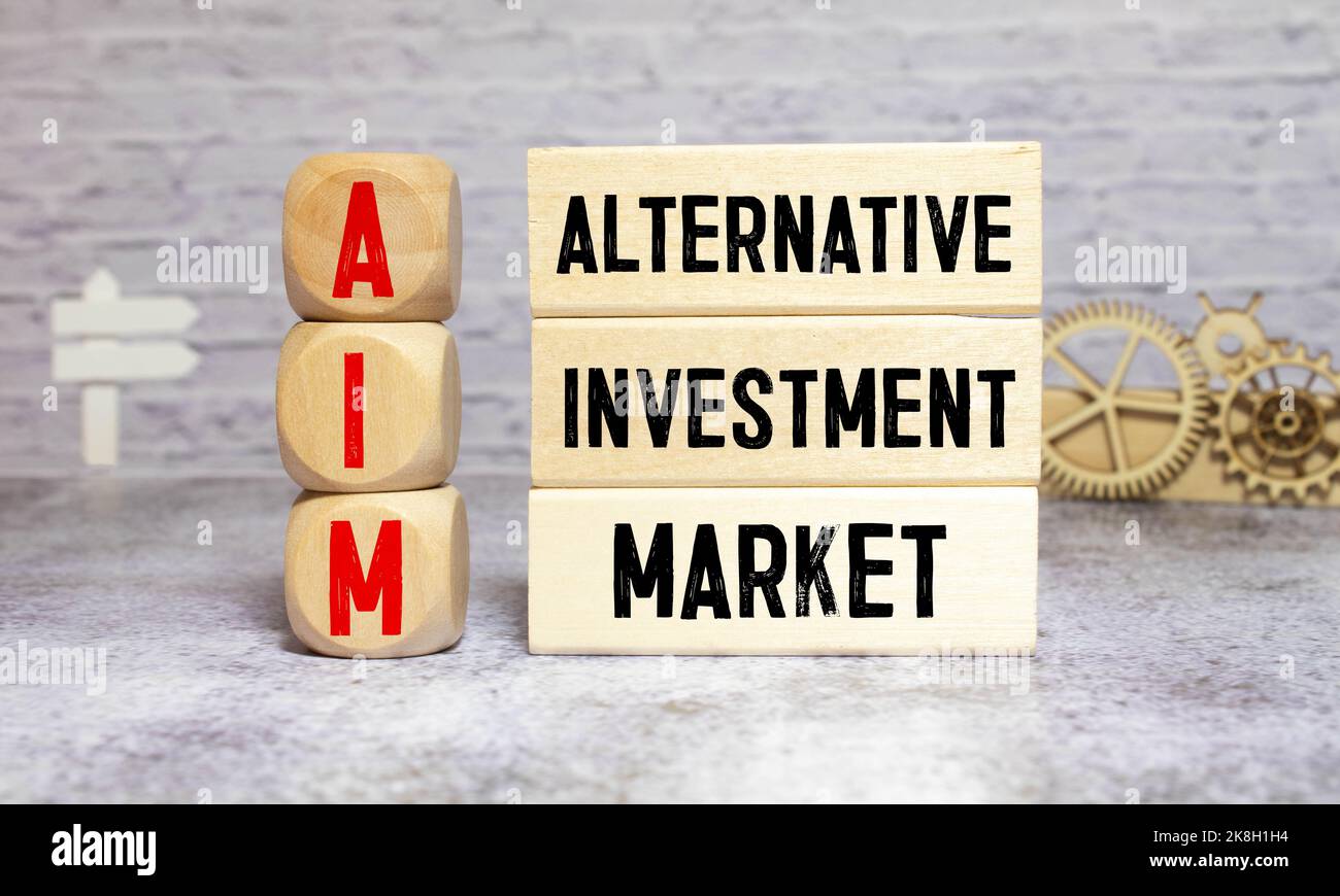 Concept image of Business Acronym AIM Alternative Investment Market ...