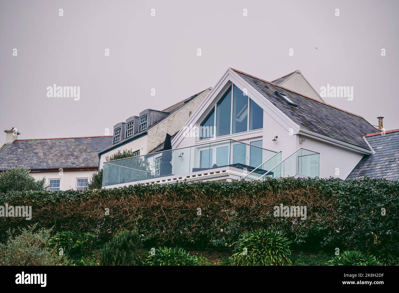 Jersey Island, Channel Island UK 2022.01.29 Beautiful house on the