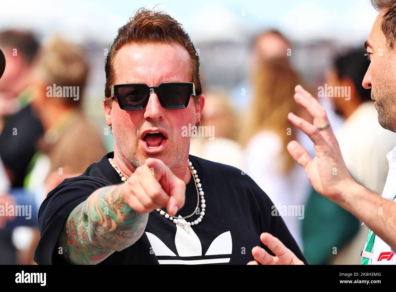 Tre Cool (USA) Green Day Drummer on the grid. 23.10.2022. Formula 1 World Championship, Rd 19, United States Grand Prix, Austin, Texas, USA, Race Day.  Photo credit should read: XPB/Press Association Images. Stock Photo