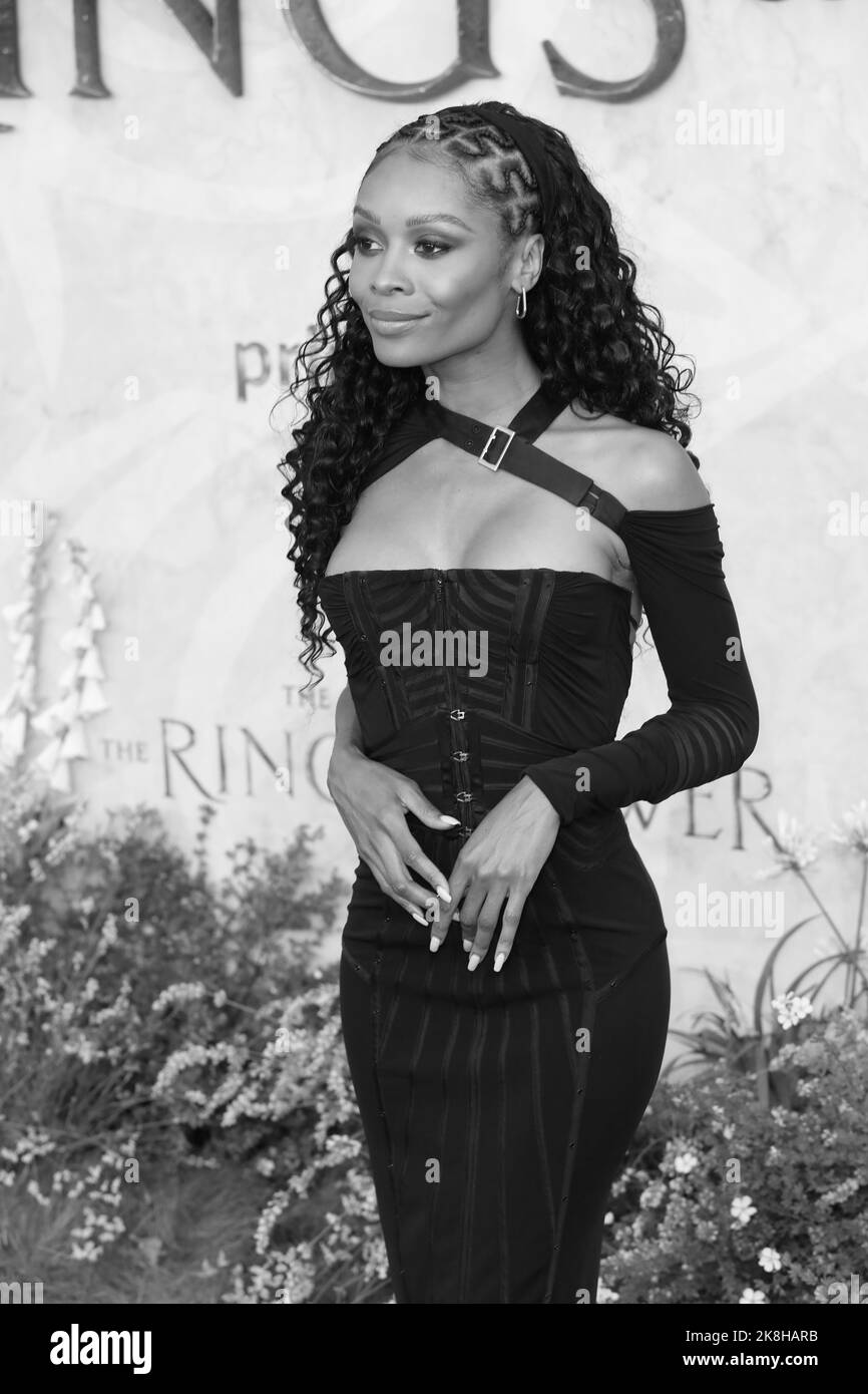 Zuri Hall attends World premiere of "The Lord Of The Rings: The Rings