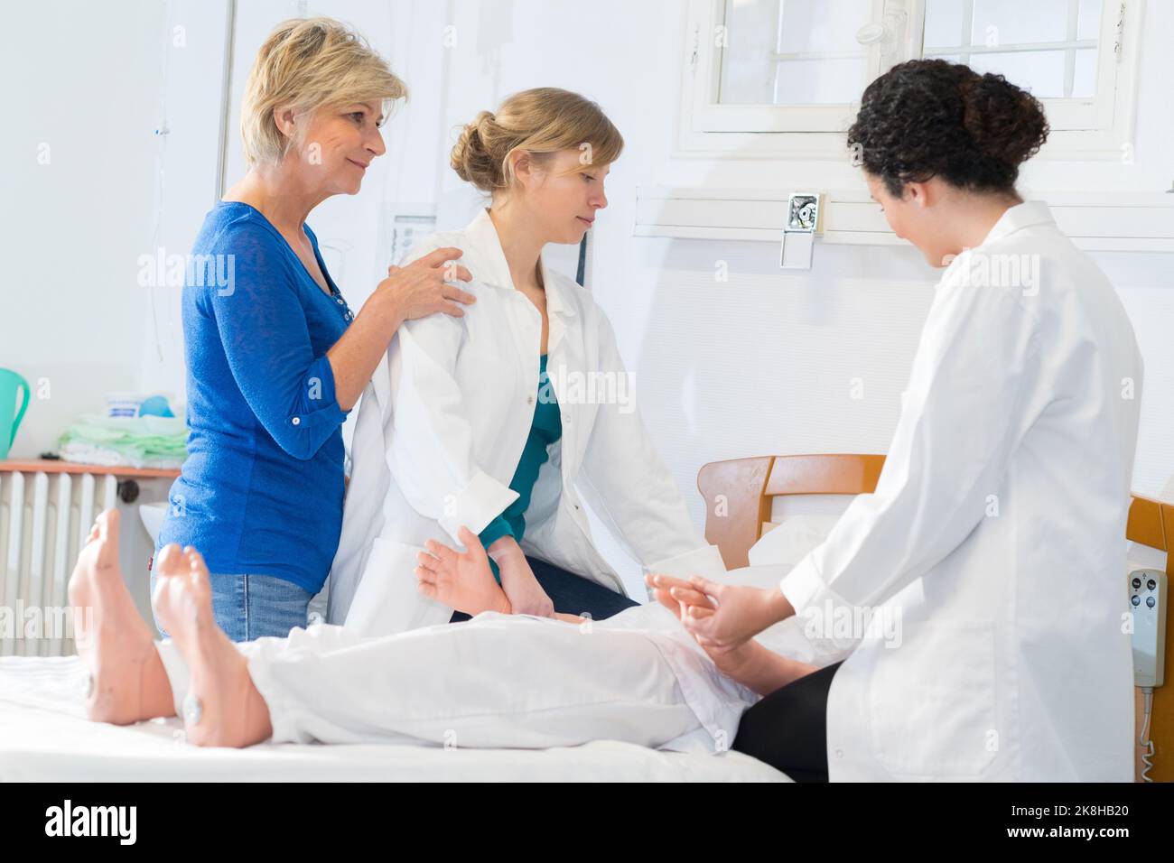 medical team on hoist training Stock Photo Alamy