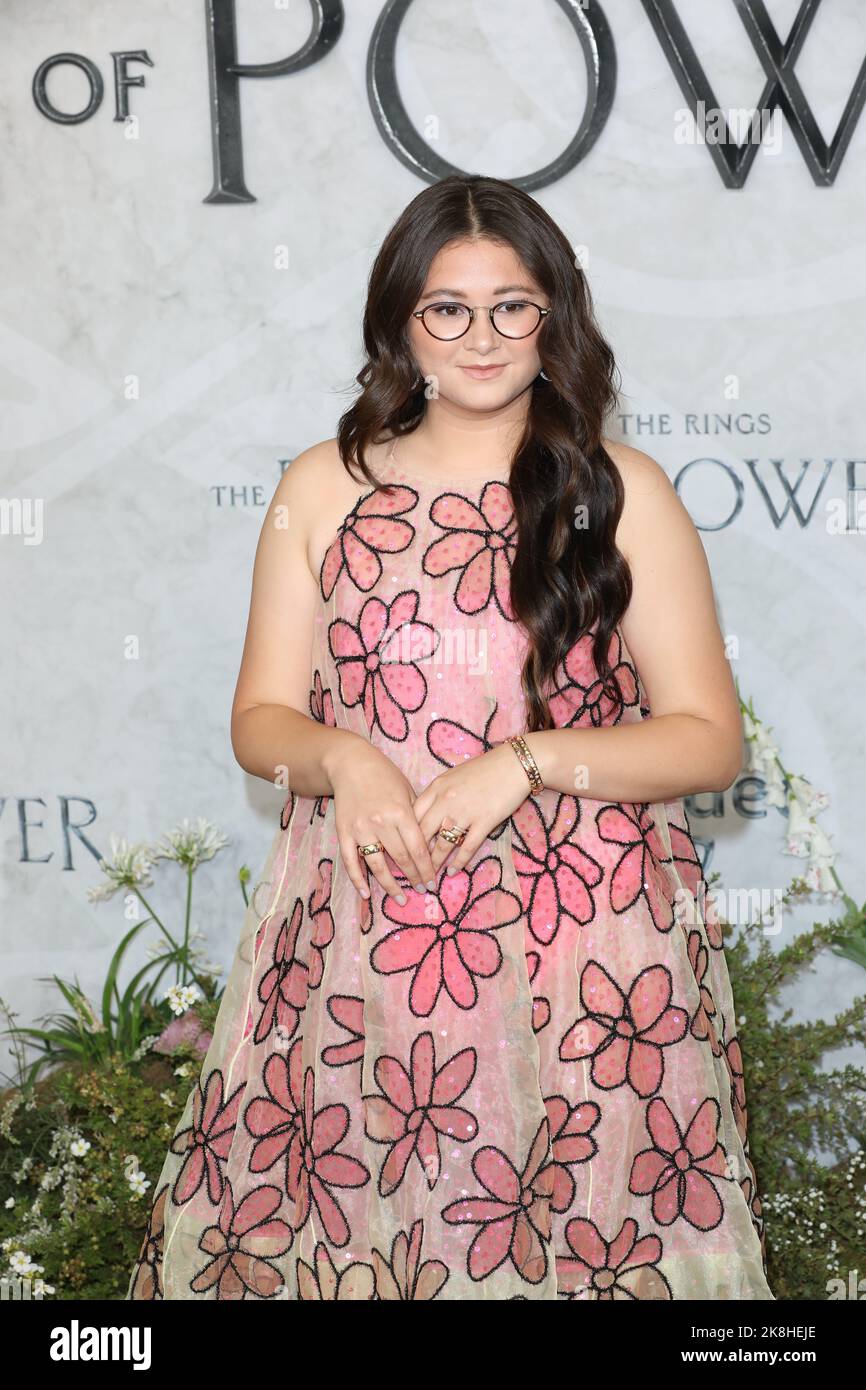 Megan Richards attends the World premiere of "The Lord Of The Rings