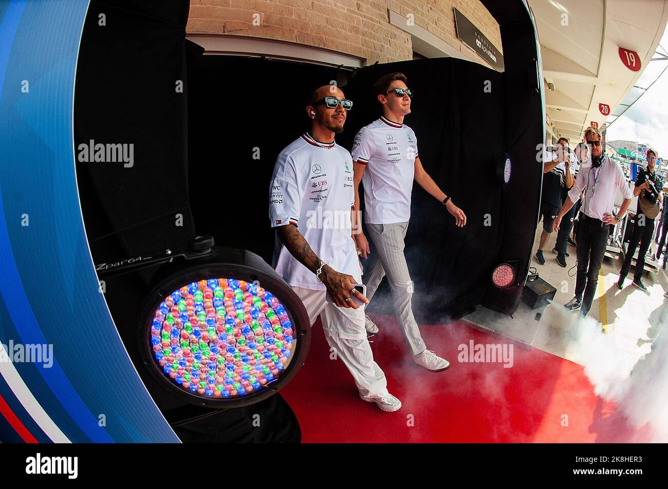 Austin, Texas, USA. October 23, 2022 Lewis Hamilton 44 and