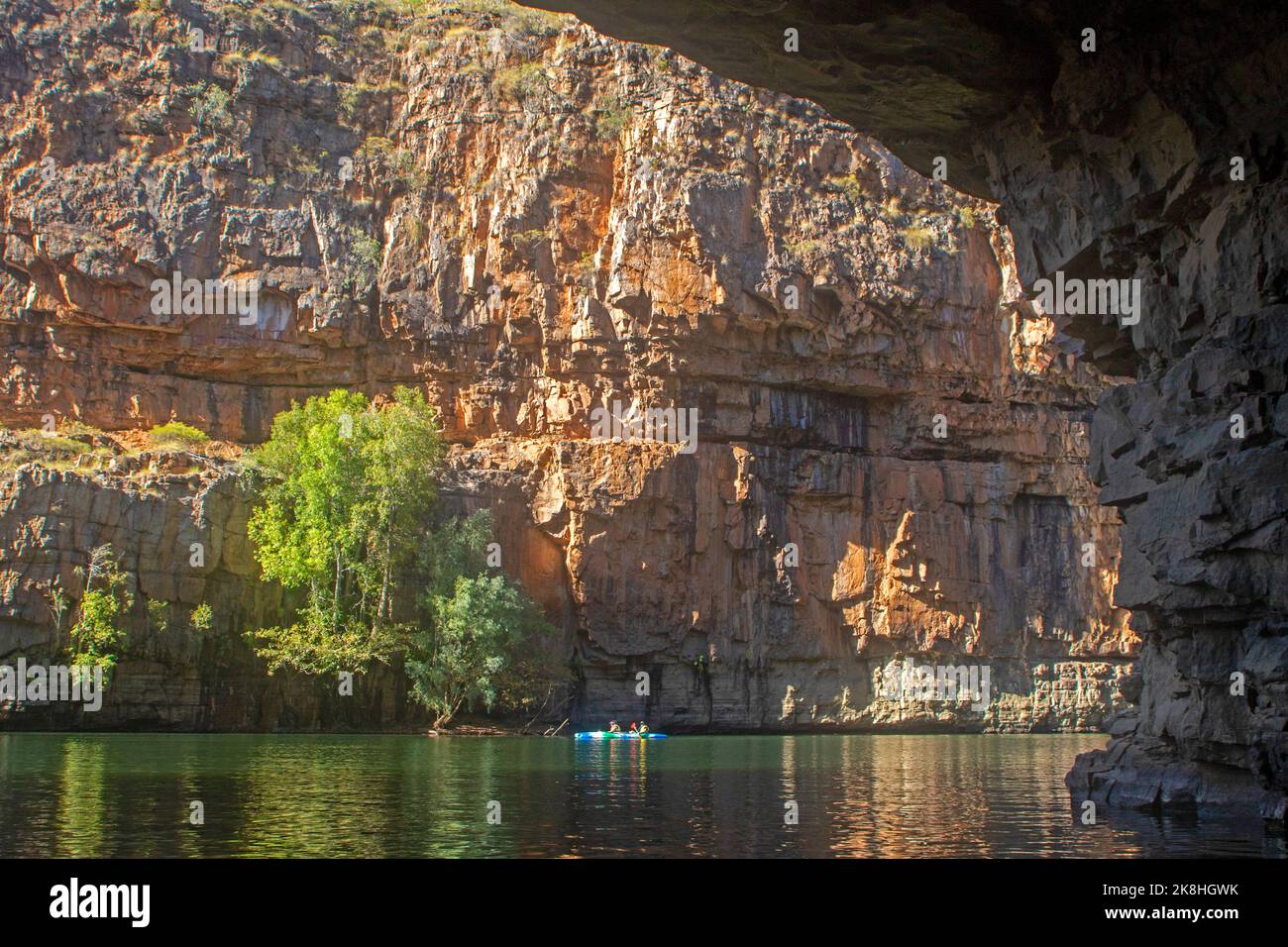 Canoeing in Nitmiluk (Katherine Stock Photo Alamy