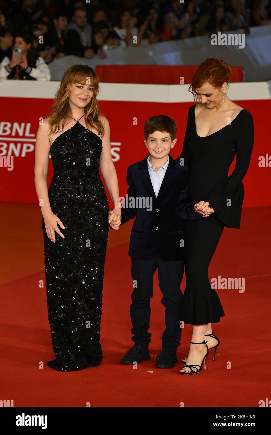 Rome, Italy - October 22: Leone Cardaci, Sara Lazaro and Camilla