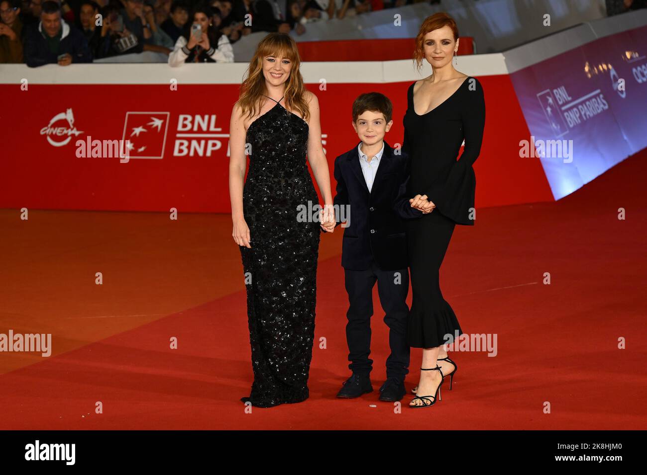 Rome, Italy - October 22: Leone Cardaci, Sara Lazaro and Camilla