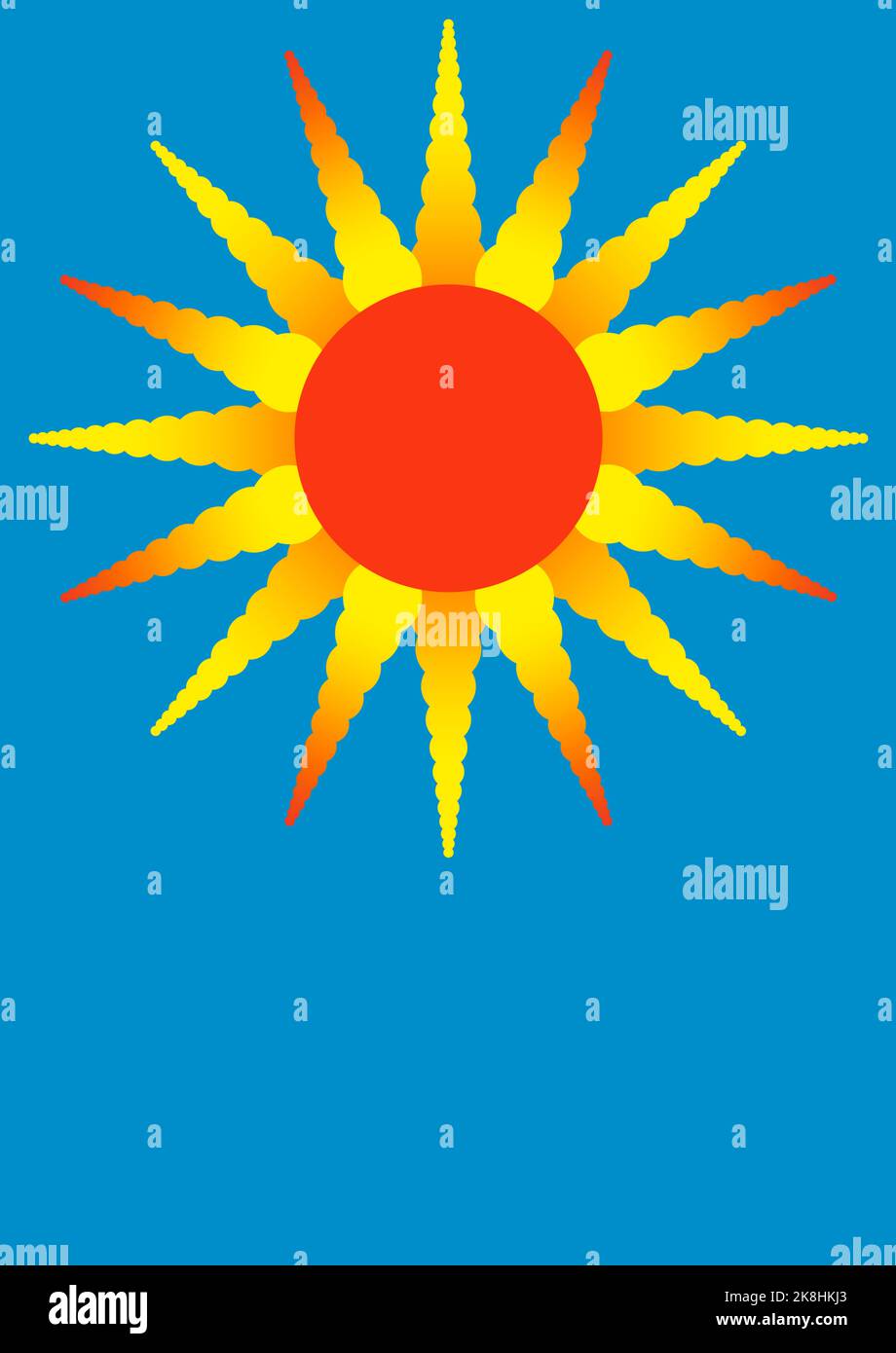 Illustration sun hi-res stock photography and images - Alamy