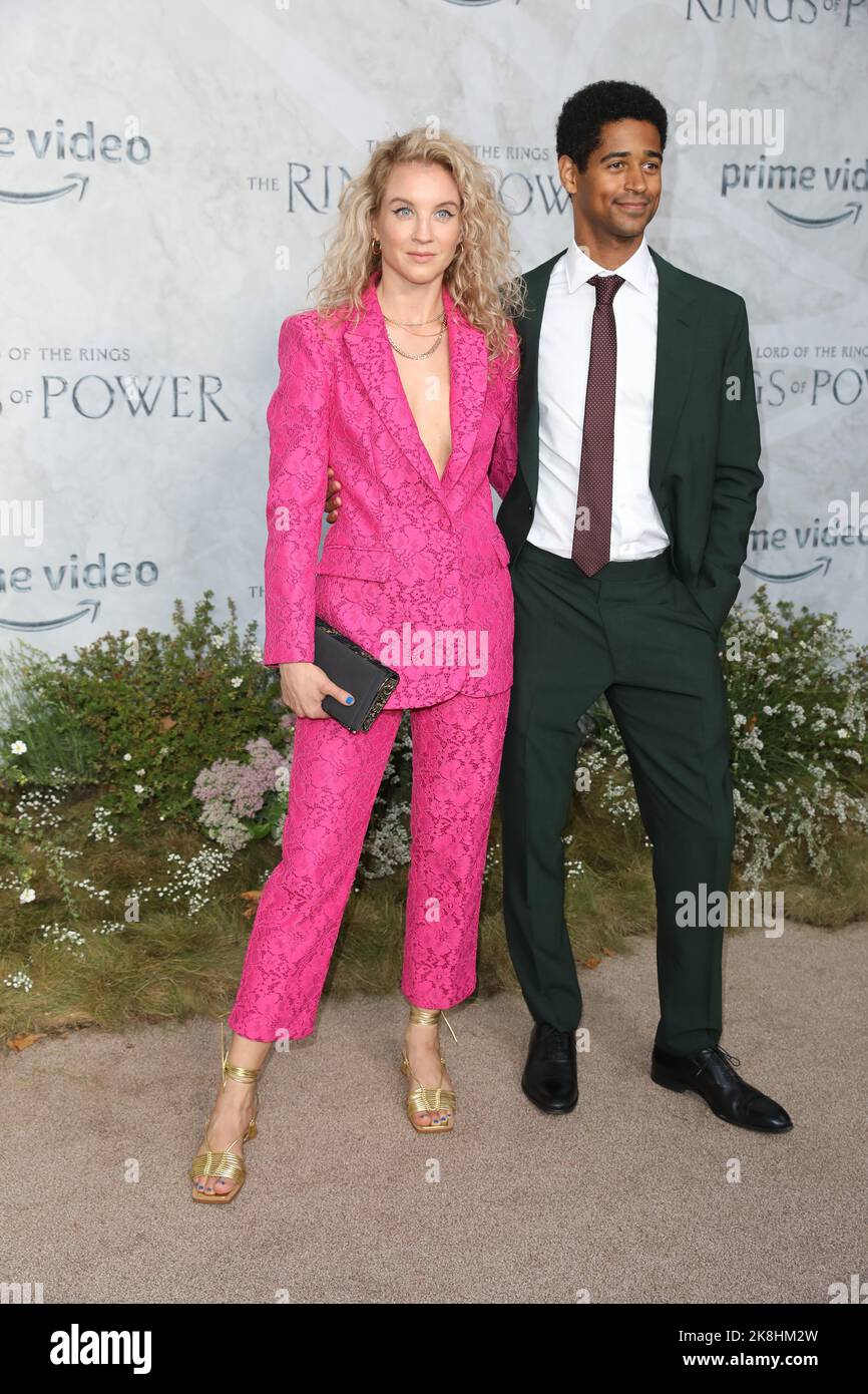 Alfred Enoch and Mona Godfrey attend the World premiere of "The Lord Of