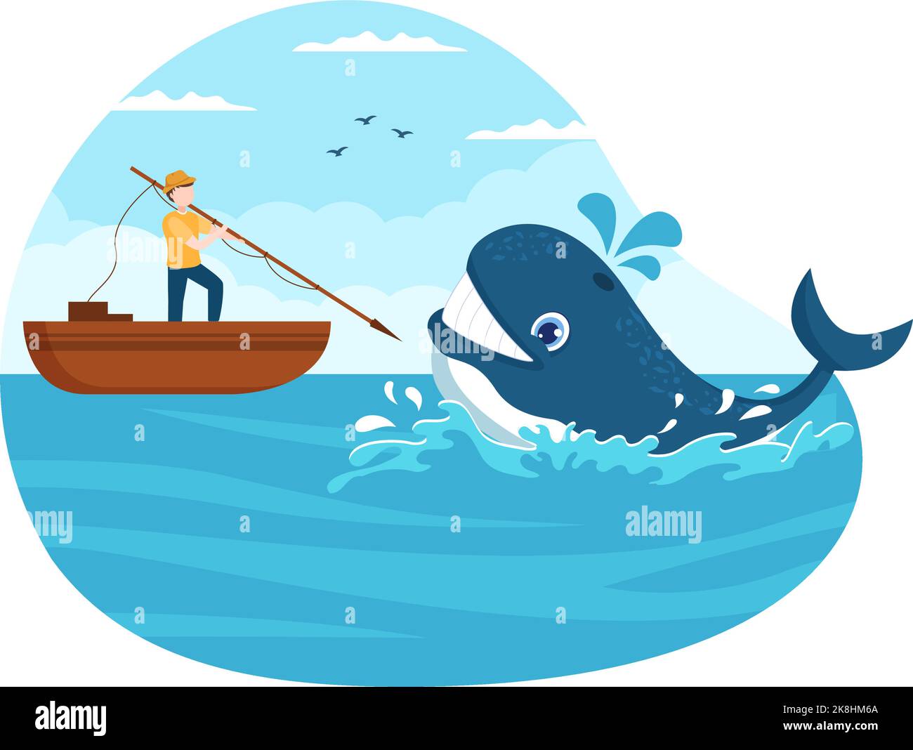 Vintage Deep Sea Fishing Background Hands Stock Vector (Royalty Free)  504108646