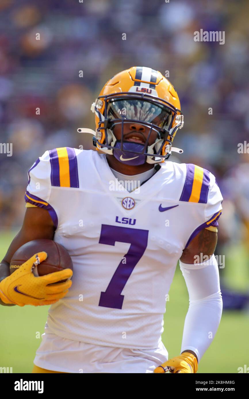 Baton Rouge, LA, USA. 22nd Oct, 2022. LSU wide receiver Kayshon Boutte