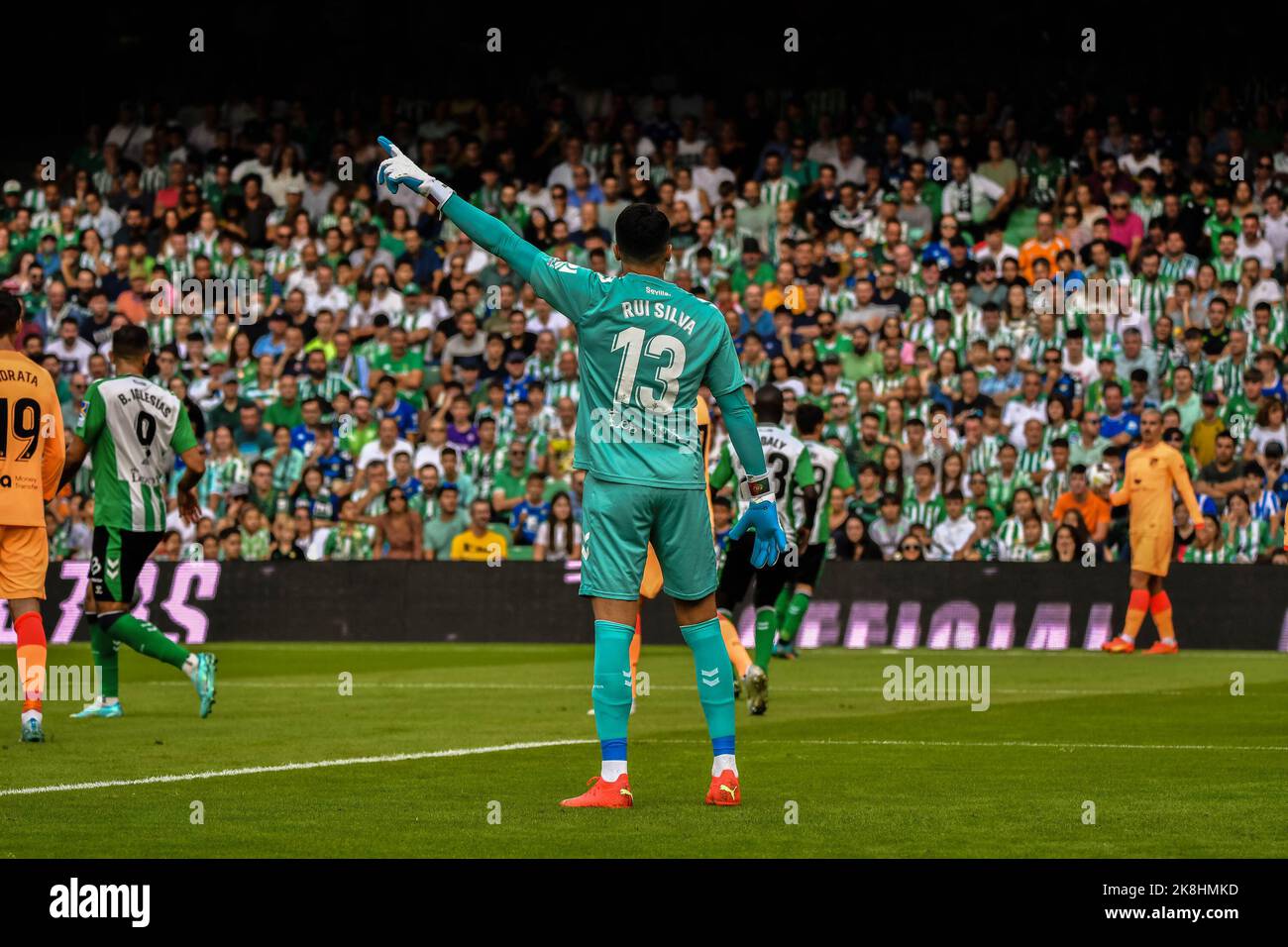SEVILLA, SPAIN - OCTOBER 23: Rui Silva of Real Betis Balompie during the match between Real Betis Balompie and Atletico de Madrid CF of La Liga Santander on August 27, 2022 at Mestalla in Valencia, Spain. (Photo by Samuel Carreño/PxImages) Stock Photo