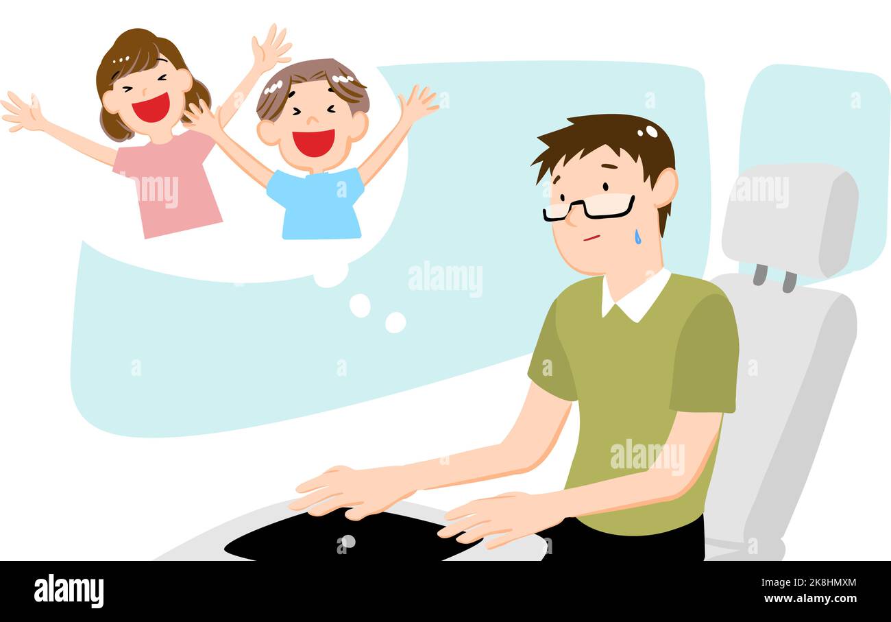 Telework Auto Car noisy Stock Vector Images - Alamy