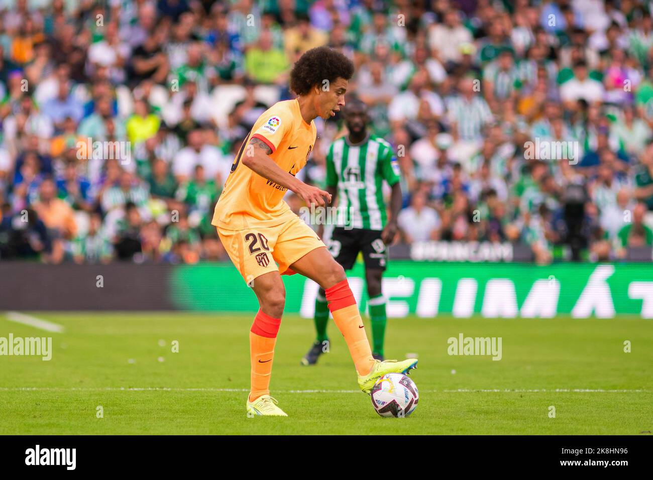 Seville, Spain. 23rd Oct, 2022. Axel Witsel of Atletico de Madrid seen in action during the La Liga Santander 2022/2023 match between Real Betis and Atletico de Madrid at Benito Villamarin Stadium.(Final Score; Real Betis 1:2 Atletico de Madrid) Credit: SOPA Images Limited/Alamy Live News Stock Photo