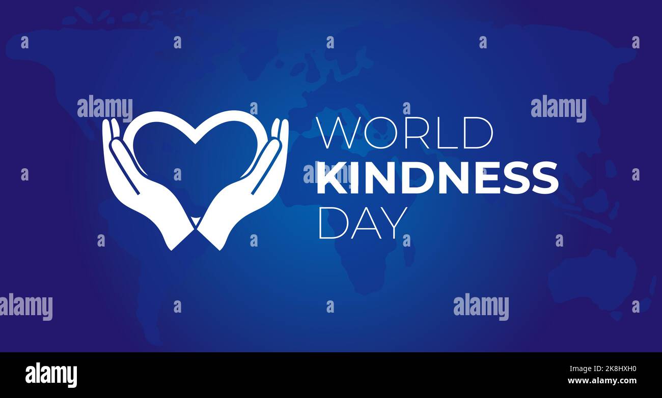 World Kindness Day Illustration Background with Icon Stock Vector Image