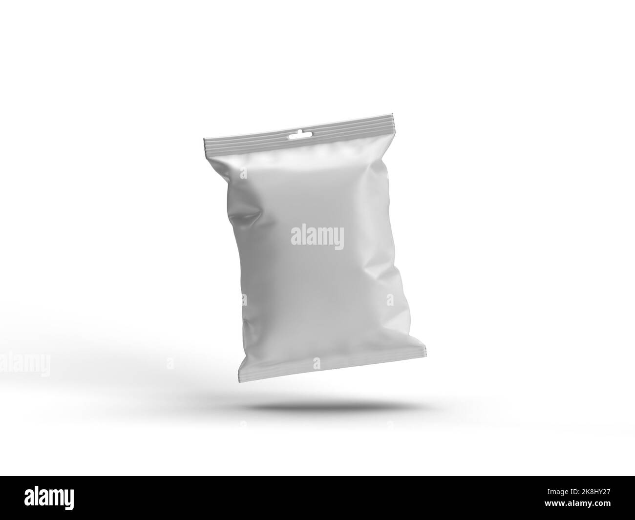 3D Plastic Snack Pouch Stock Photo