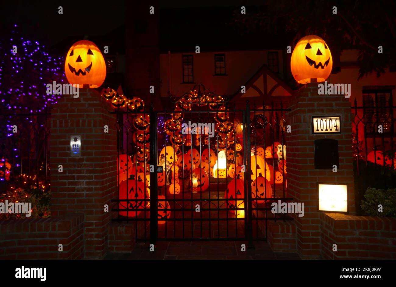 Toluca Lake, California, USA 22nd October 2022 Halloween Pumpkins