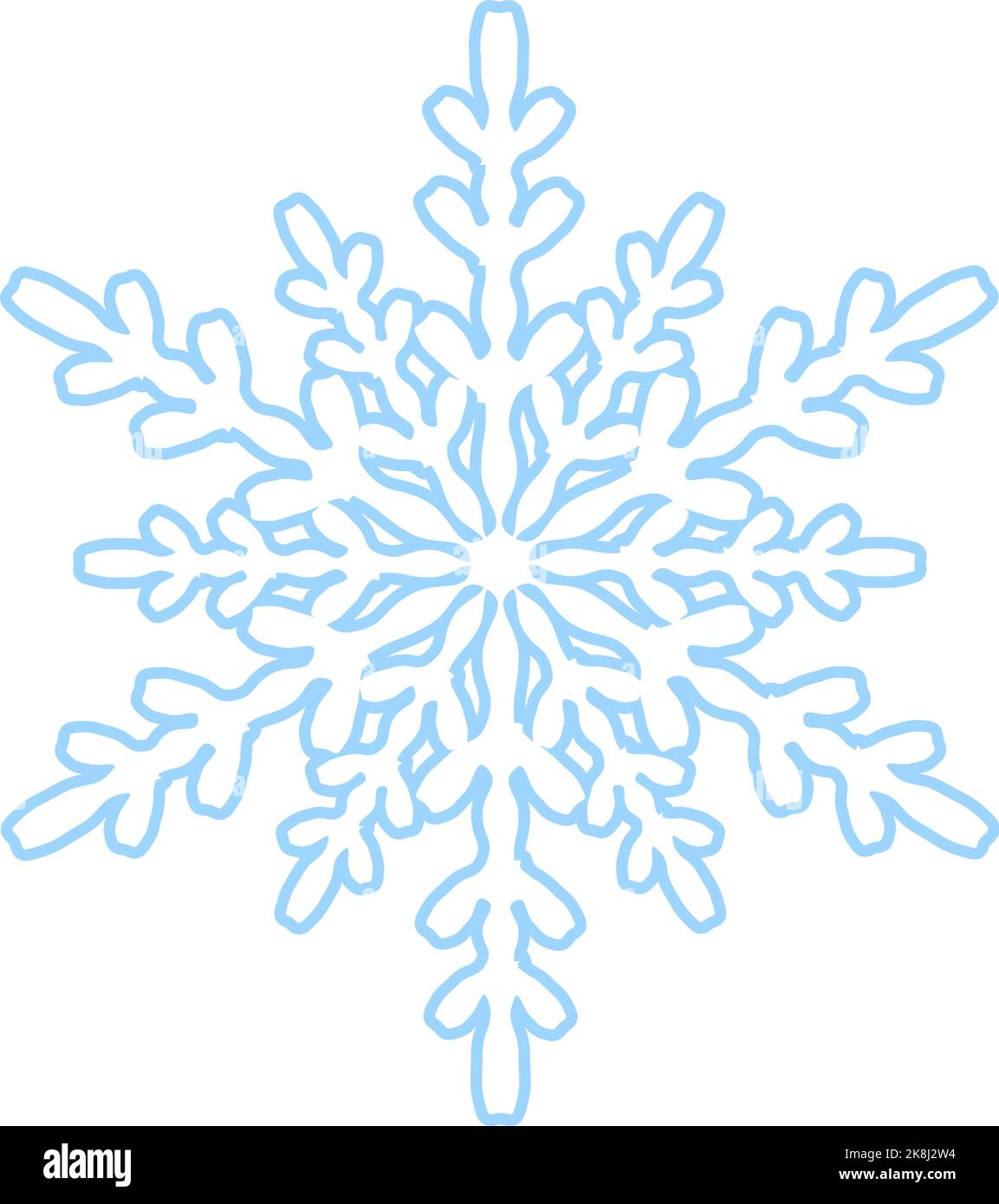 Vector illustration of blue snowflake Stock Vector Image & Art - Alamy