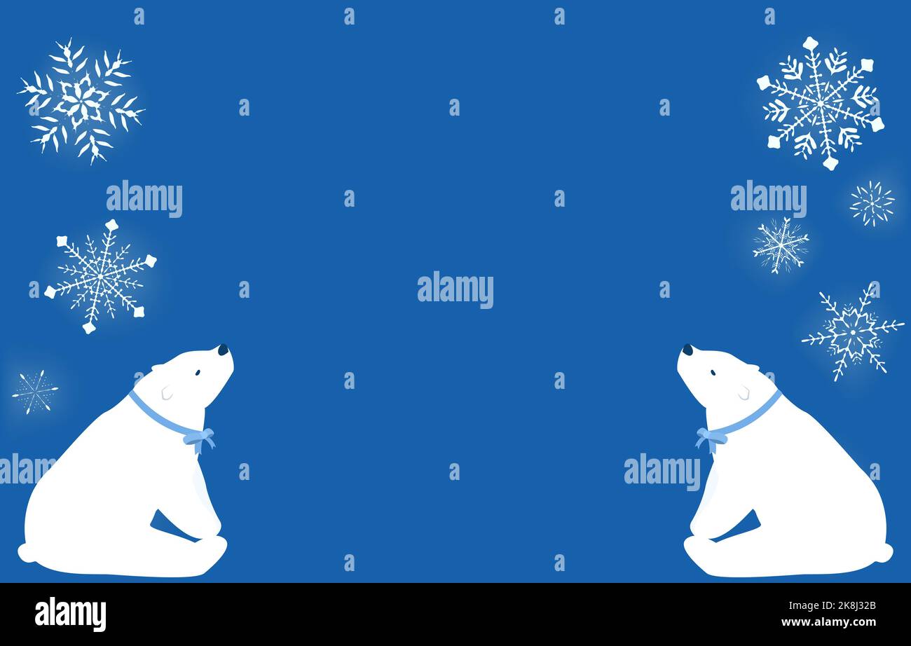Two polar bears sitting facing each other Stock Vector Image & Art - Alamy