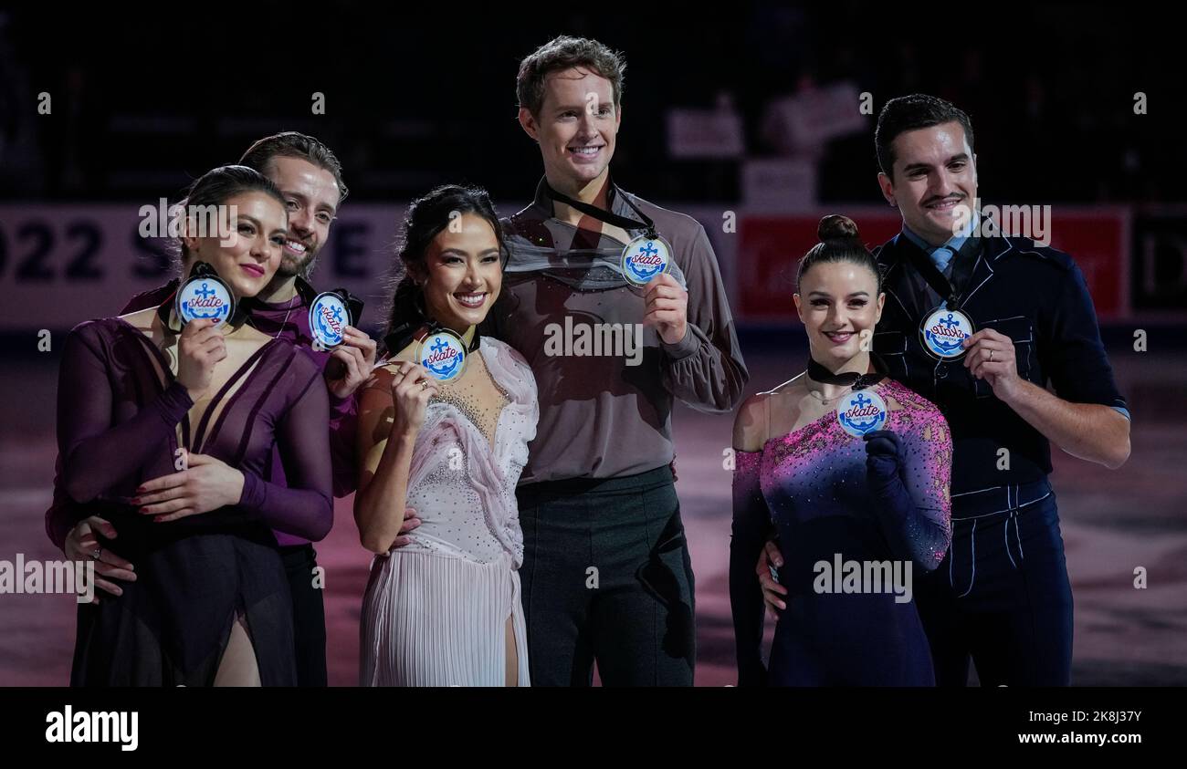 Norwood, Massachusetts, USA. 23 October, 2022. Kaitlin Hawayek and Jean