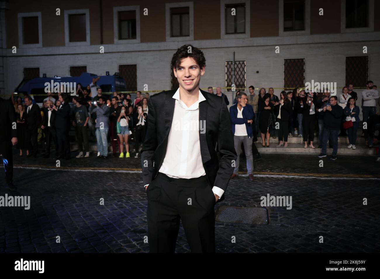 Rome, Italy - October 23, 2022: Giovanni Antonacci attends the red carpet for 'Lamborghini - The Man Behind the Legend' at Alice Nella Città during the 17th Rome Film Festival. Stock Photo
