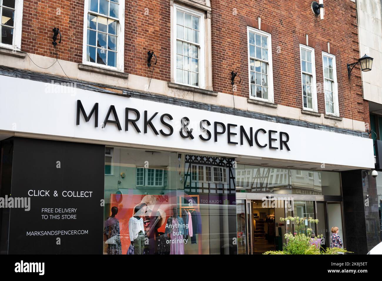 Shrewsbury, UK-  July 14, 2022: Marks and Spencer store in Shrewsbury, England. Stock Photo