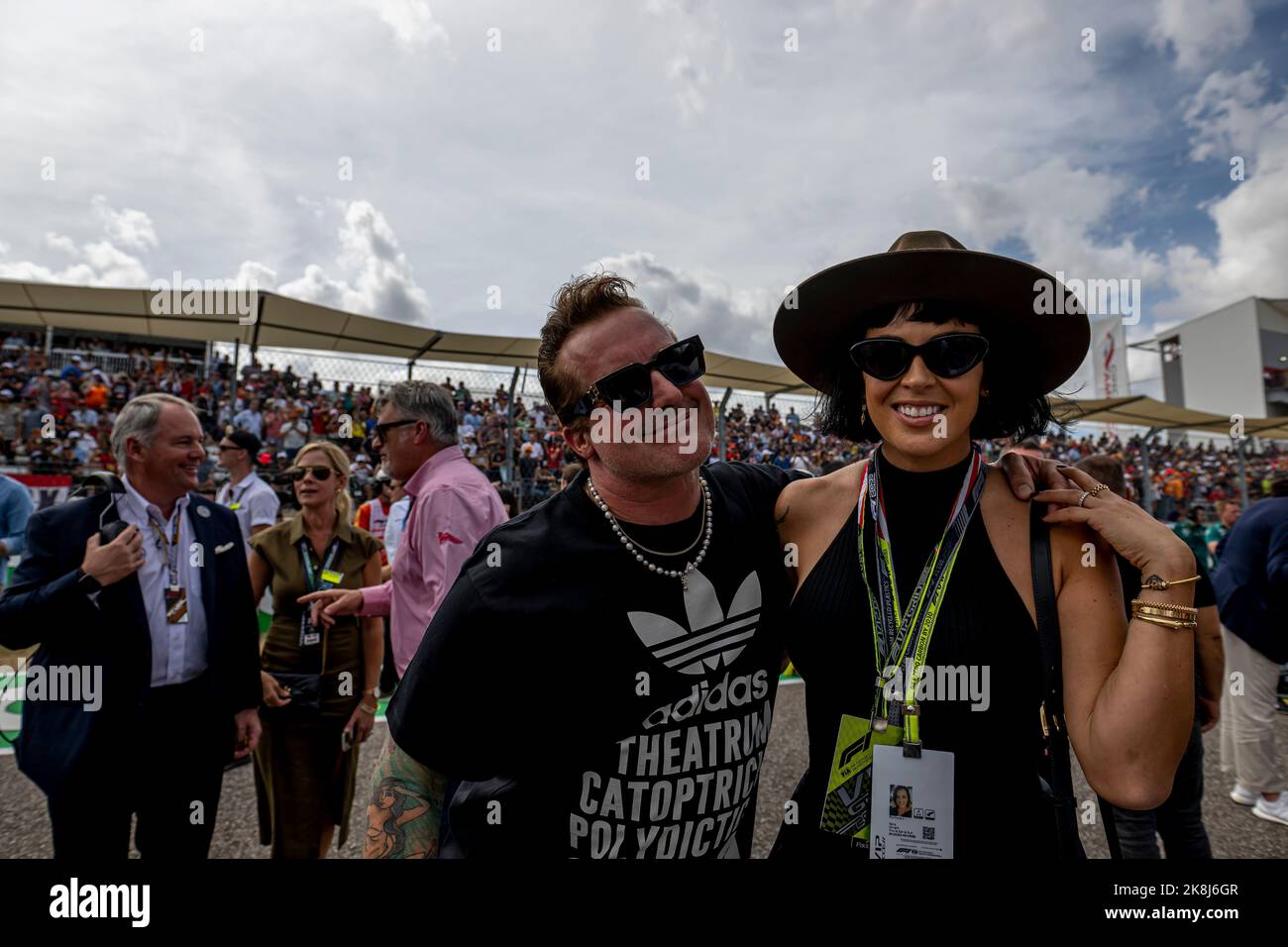 Austin, Texas, United States, 24th Oct 2022, Tre Cool attending race day, round 19 of the 2022 Formula 1 championship. Credit: Michael Potts/Alamy Live News Stock Photo