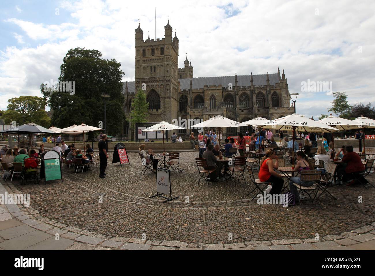 File photo dated 05/08/11 of Exeter Cathedral. Cities have driven house