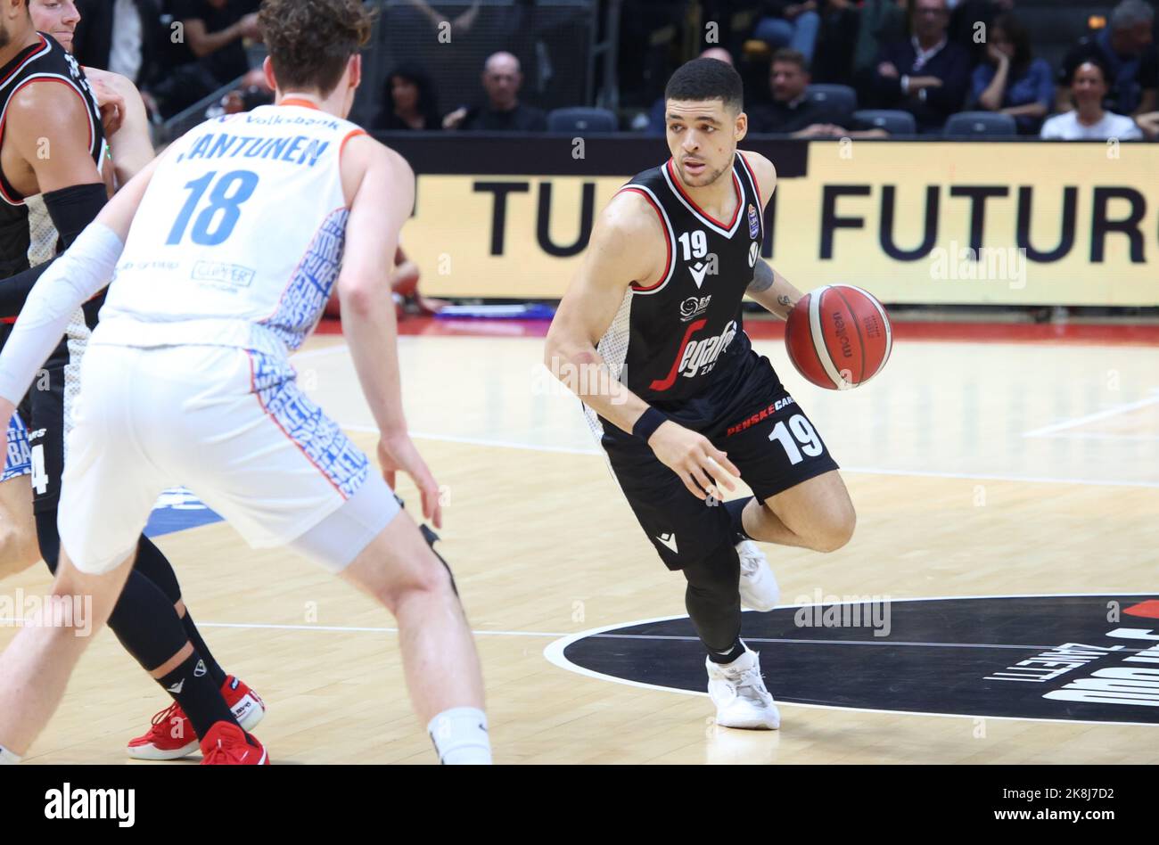 Iffe Lundberg (Segafredo Virtus Bologna) during the italian basketball
