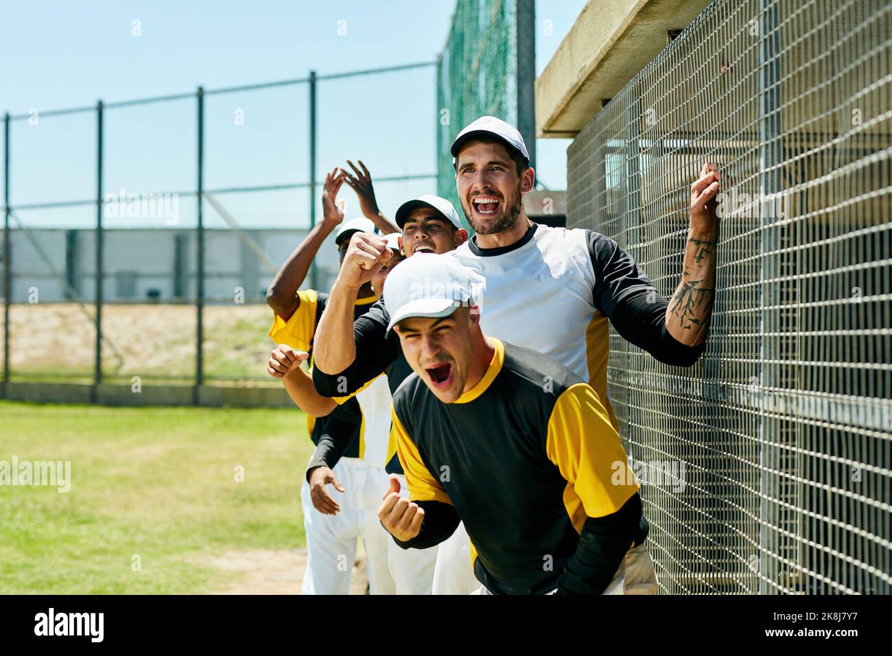 The game just keeps on getting better. a group of young baseball