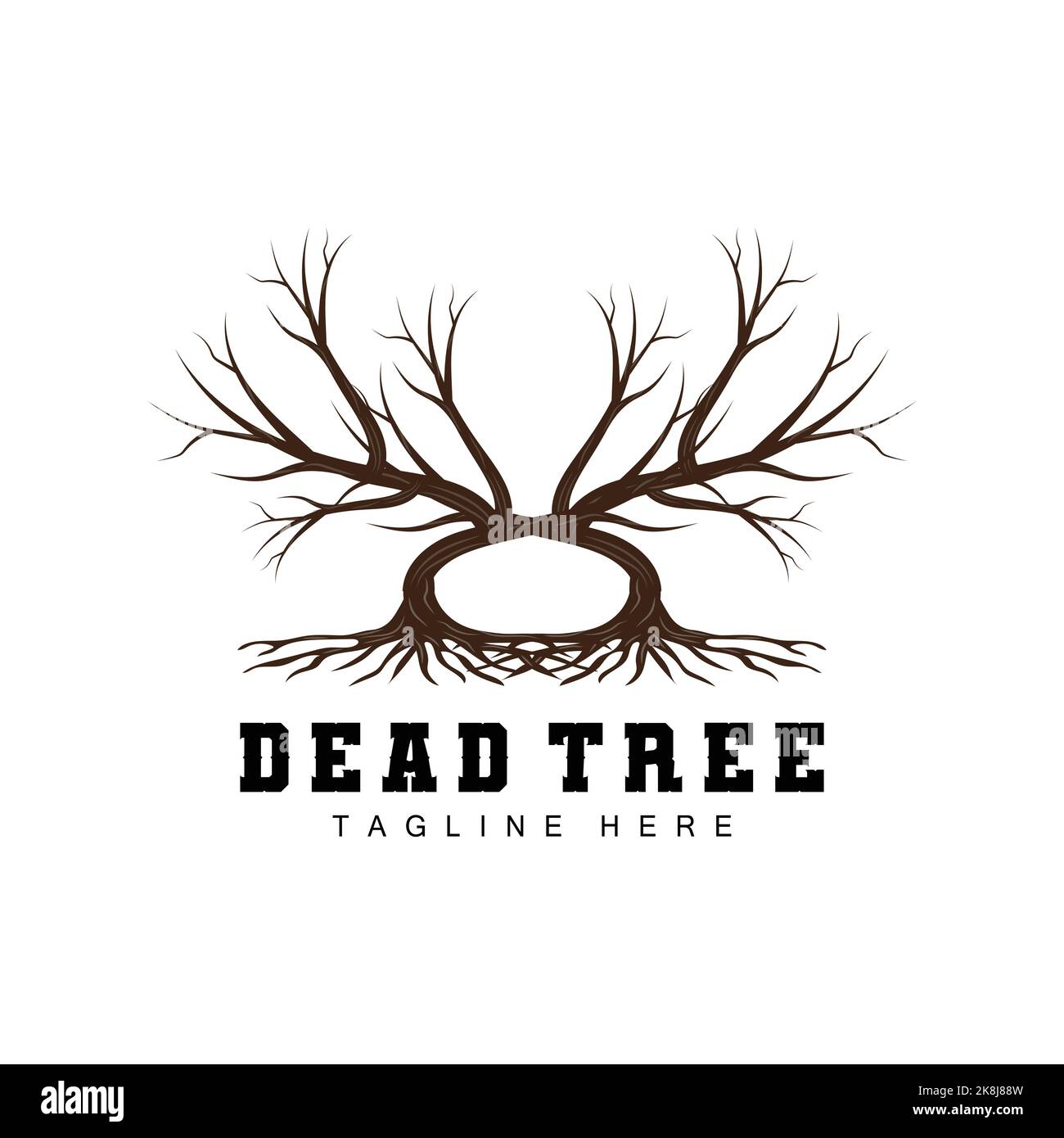 Tree Logo Design, Dead Tree Illustration, Wild Tree Cutting, Global ...