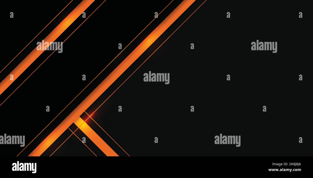 Black and orange luxury vector abstract background, modern dark ...