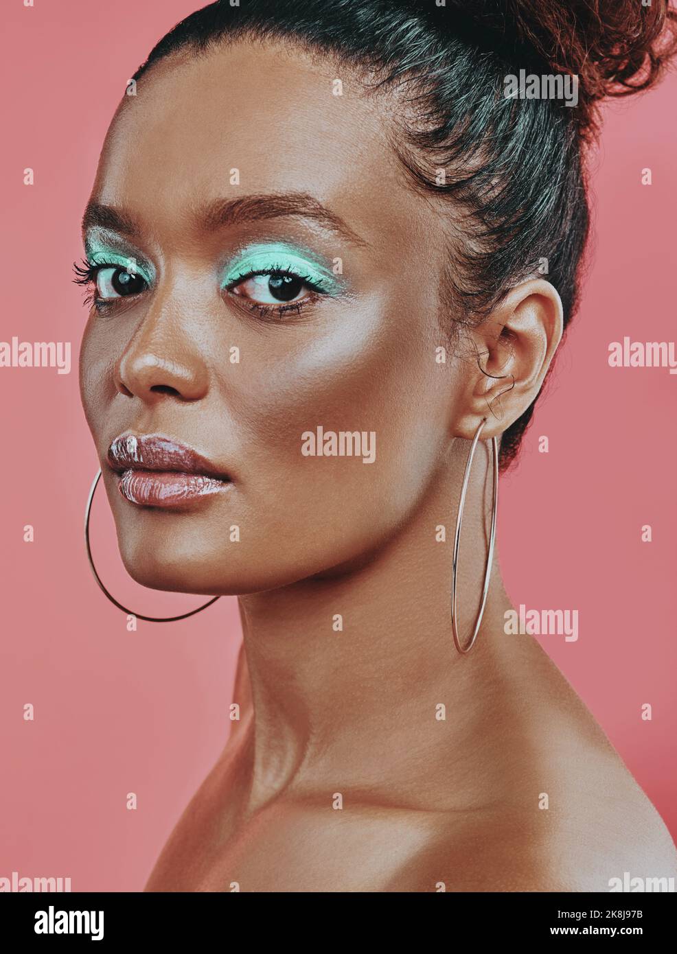 Beautiful girl creative colorful makeup hi-res stock photography and images  - Alamy