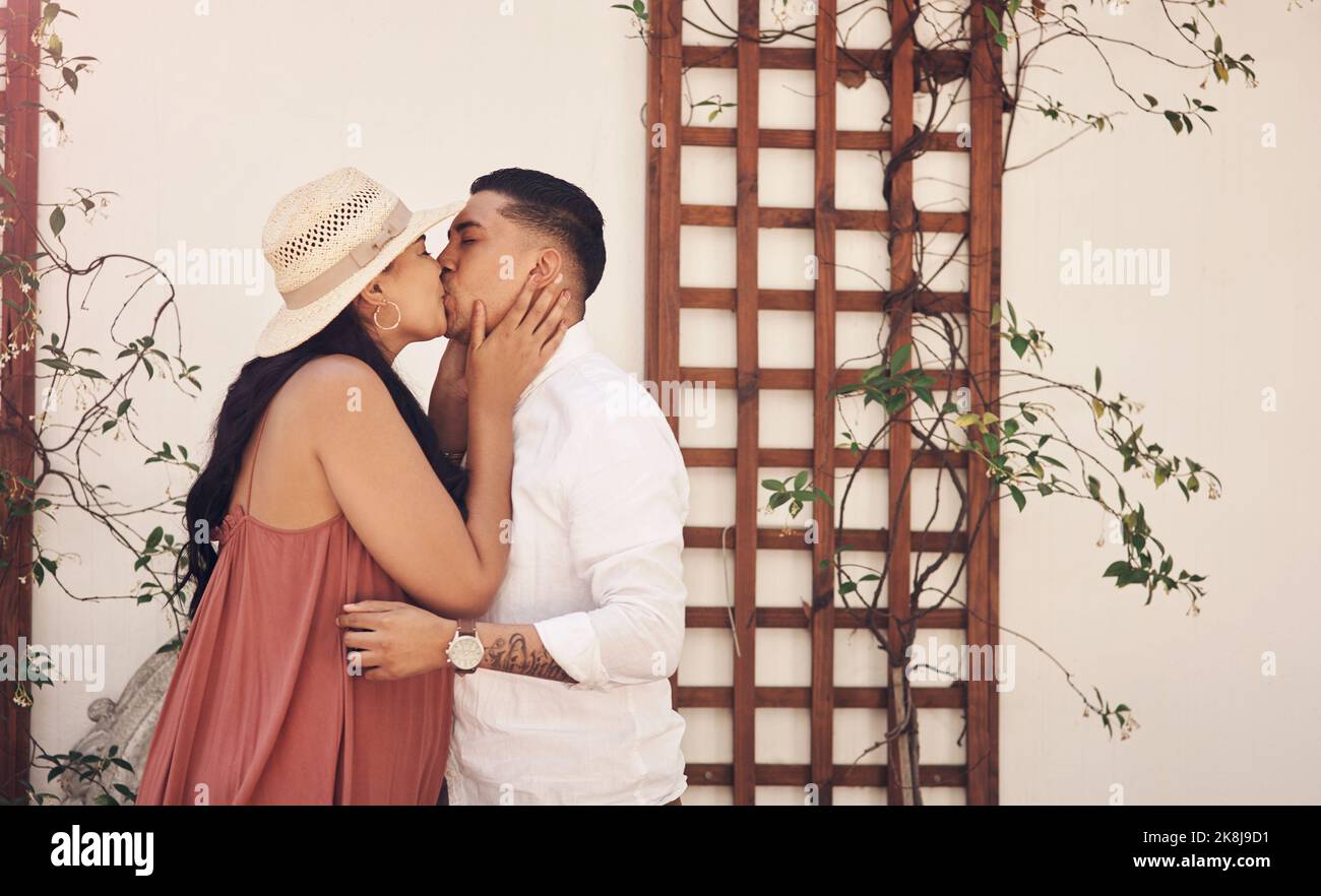Youre the best thing that ever happened to me a young couple kissing
