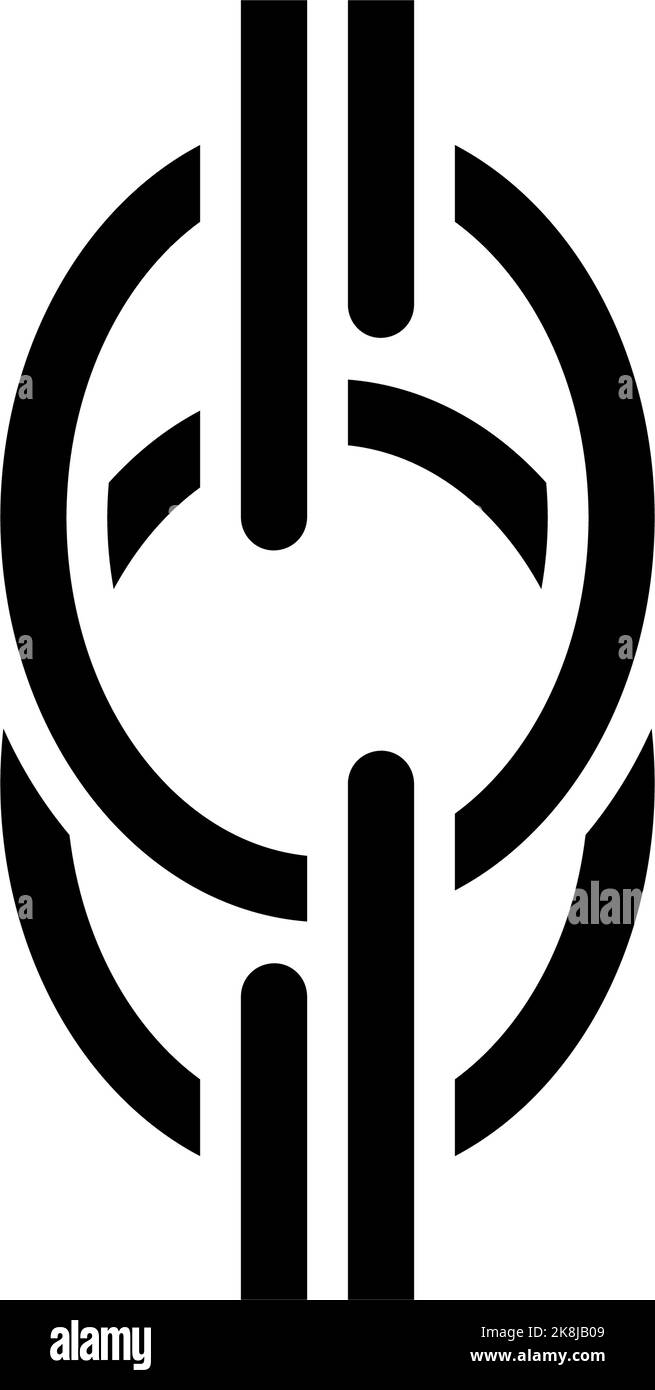 rope chain glyph icon vector illustration Stock Vector Image & Art - Alamy