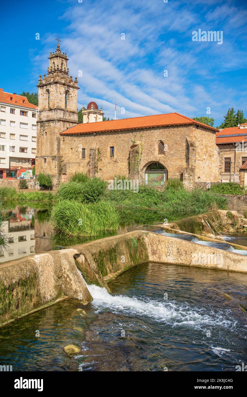 View of San Juan del Moral Church Balmaseda town Museum in Euskadi, Spain Stock Photo