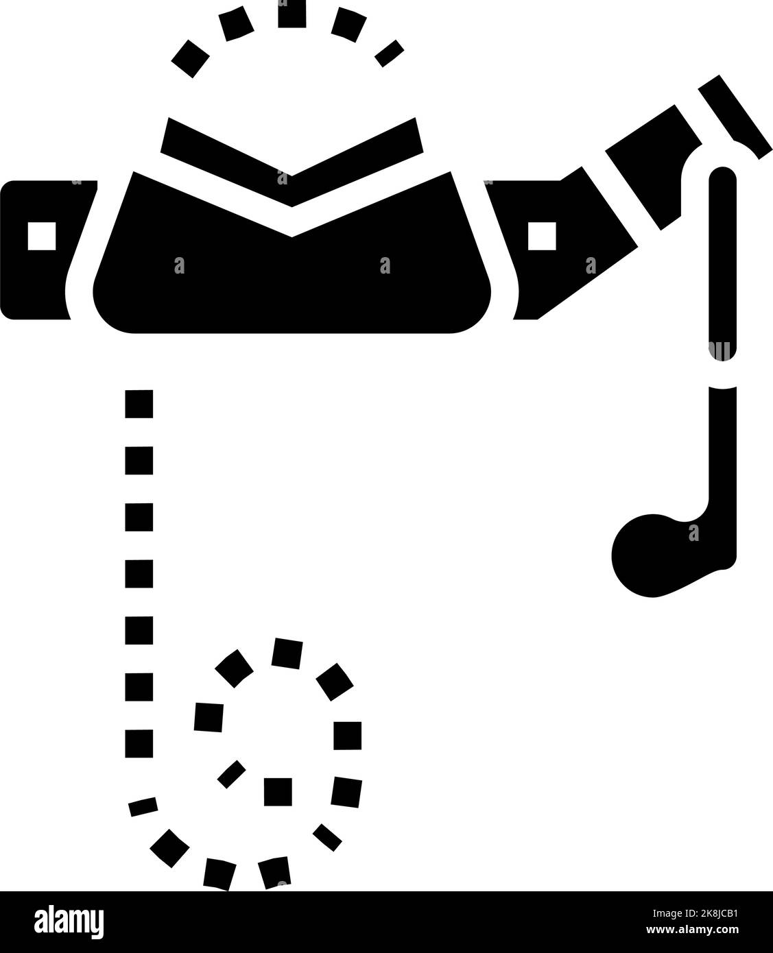 chain vice glyph icon vector illustration Stock Vector Image & Art - Alamy
